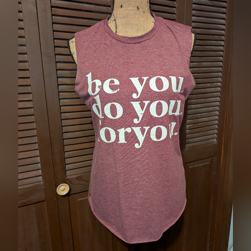 Sleeveless Graphic "Be You, Do You, For You" Top